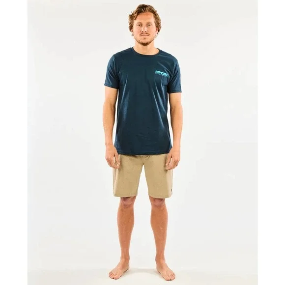 Rip Curl Men's Surf Revival Coastal Tee T-Shirt - Dark Navy - Picture 3 of 3